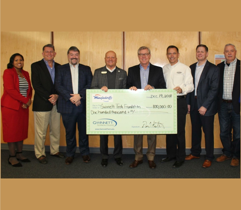 Gwinnett Technical College Receives $100,000 Gift from Mingledorff’s
