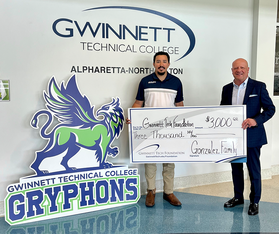 GTC alumni and Founation donor with President Cannon