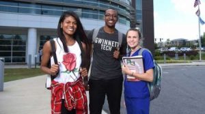 GTC Students standing outside