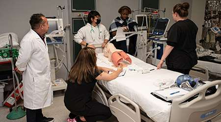 GTC Respiratory Students in class