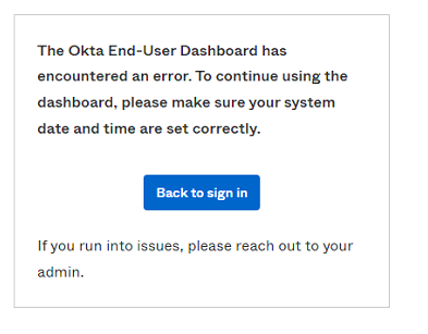  time and date error message