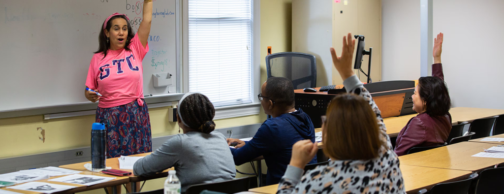 ESL class being taught