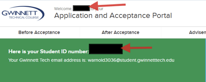 application acceptance portal