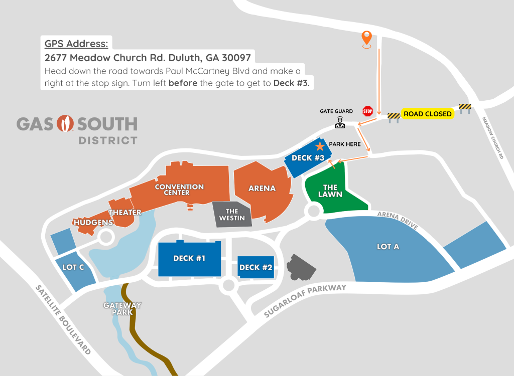 Graduate Parking Map 2026
